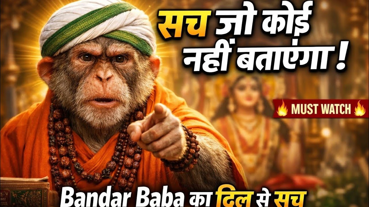 Bandar Baba Pravachan: 31 Powerful Hindi Dialogues on Karma, Truth & Inner Strength |