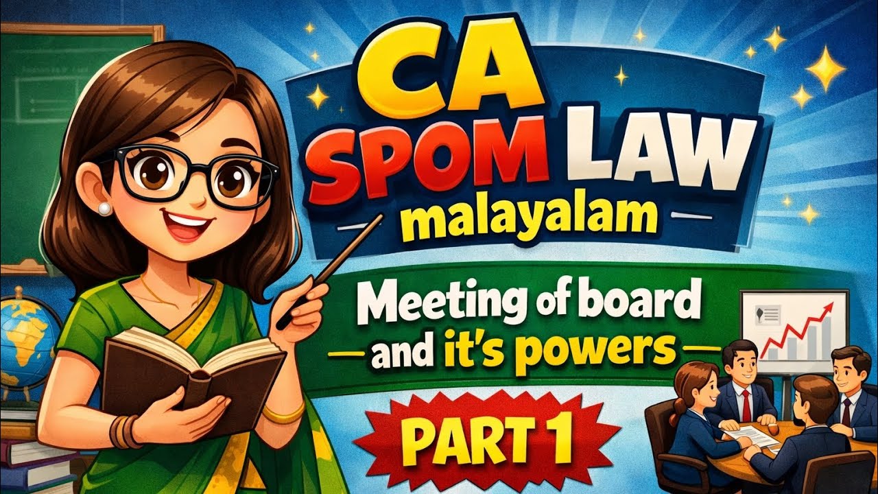CA SPOM LAW malayalam class 
