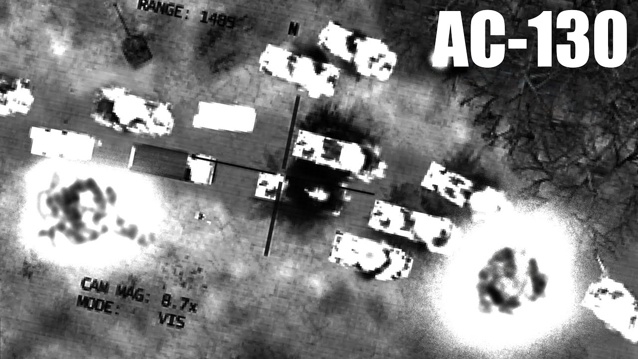 AC-130 Gunship Obliterates Entire Unexpecting Army - Combat Footage - Military Simulation - ArmA 3