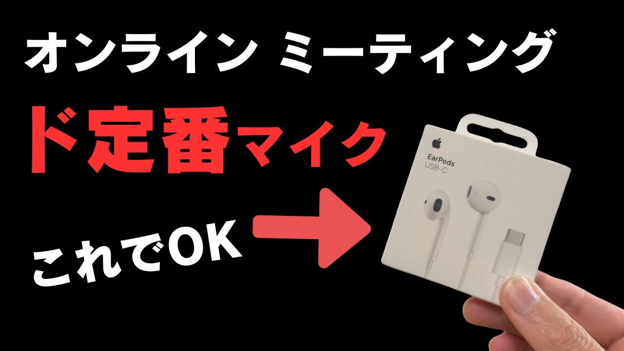 ビジネスオンラインミーティング ド定番 これで決まり!! 【Apple EarPods USB-Type-C】安定の有線 価格もお手頃 相手への威圧感なし  もちろんイヤホンとしても使えます 万能です
