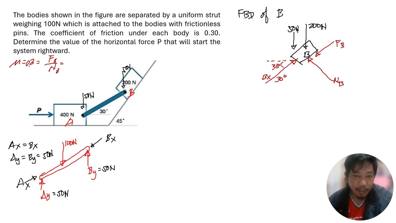 Friction Problem #2 STATICS