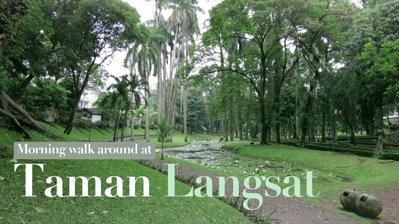 4K | Morning walk at Langsat Park - Barito Park, South Jakarta