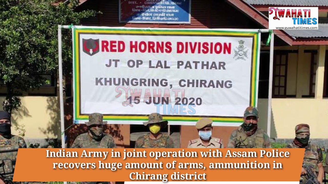 ARMY RECOVERED MASSIVE AMOUNT OF ARMS AMMUNITION AND EXPLOSIVES IN CHIRANG