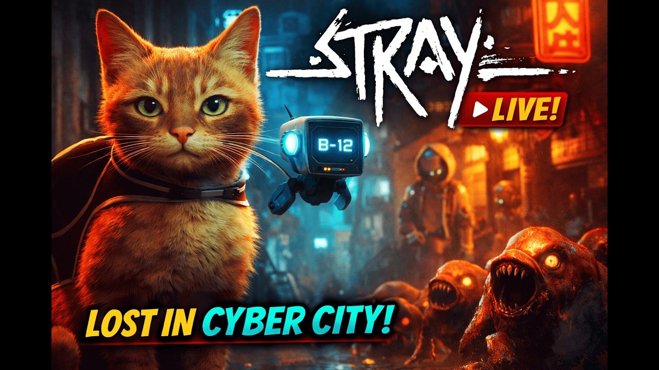 STRAY LIVE 🐾 | Lost Cat in Cyberpunk City 😿 | Full Story Mode Gameplay Hindi