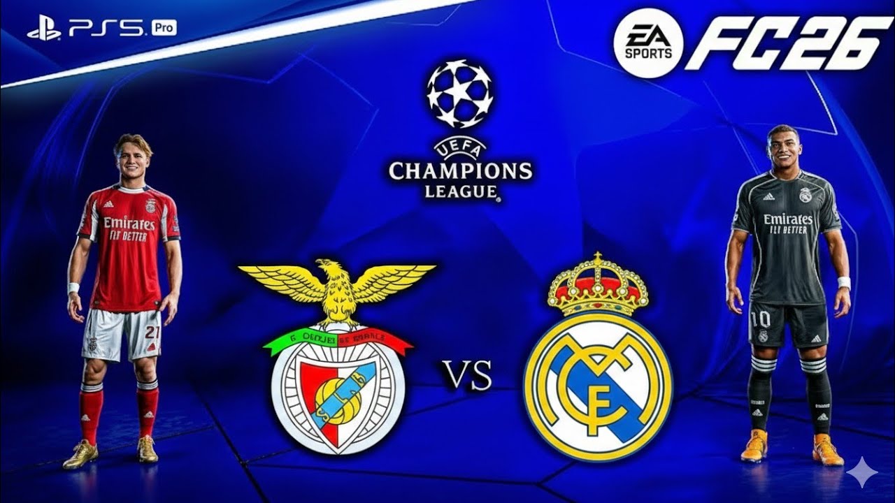 Benfica vs Real Madrid | UCL Clash on EA Sports FC 25 (PS5 Pro Gameplay)