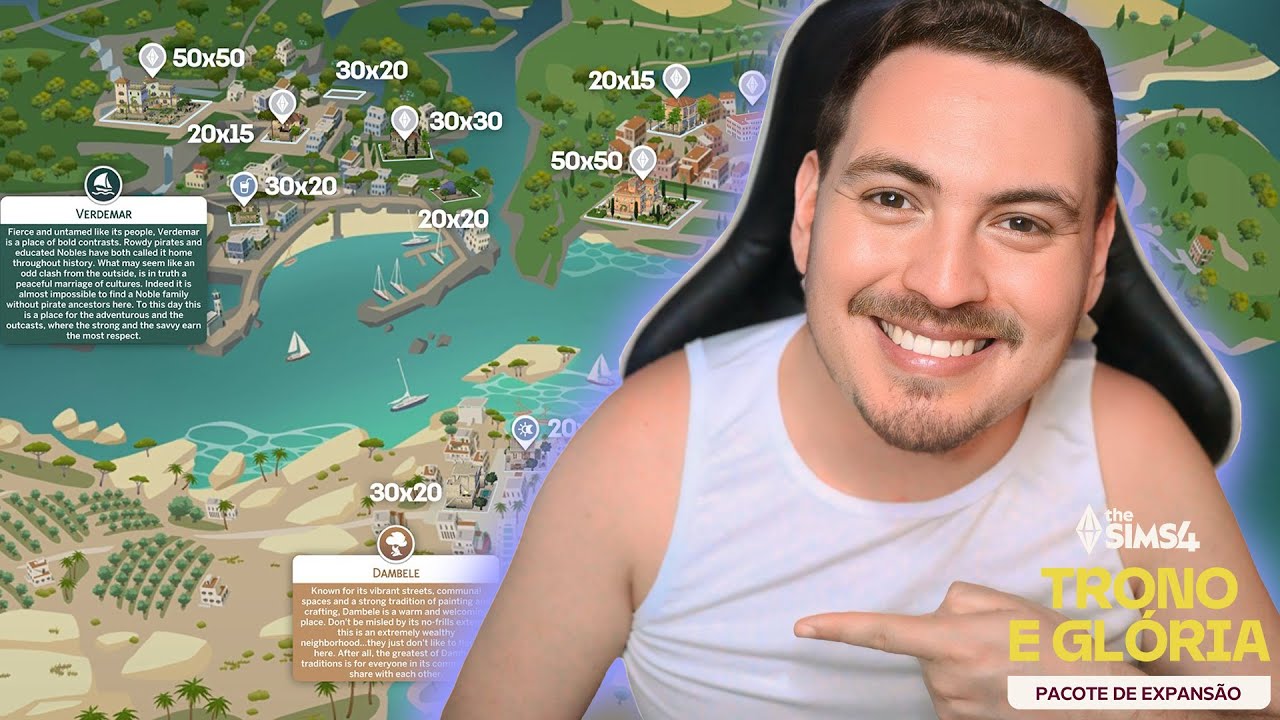 TRES REINOS? Saiu o MAPA e os mundos da nova EXPANS&Atilde;O! │ Review The Sims 4