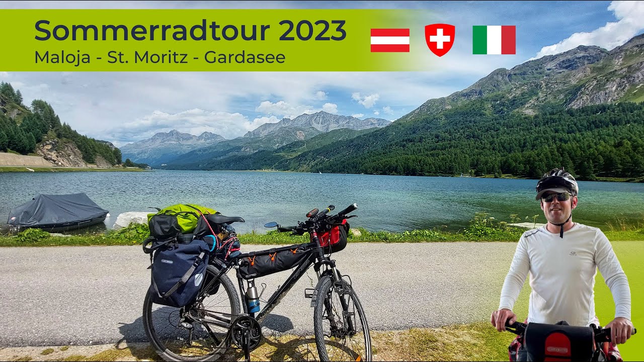 Radreise Maloja - Gardasee  2023_Tag 1:  Maloja - St. Moritz - Zernez auf dem #innradweg