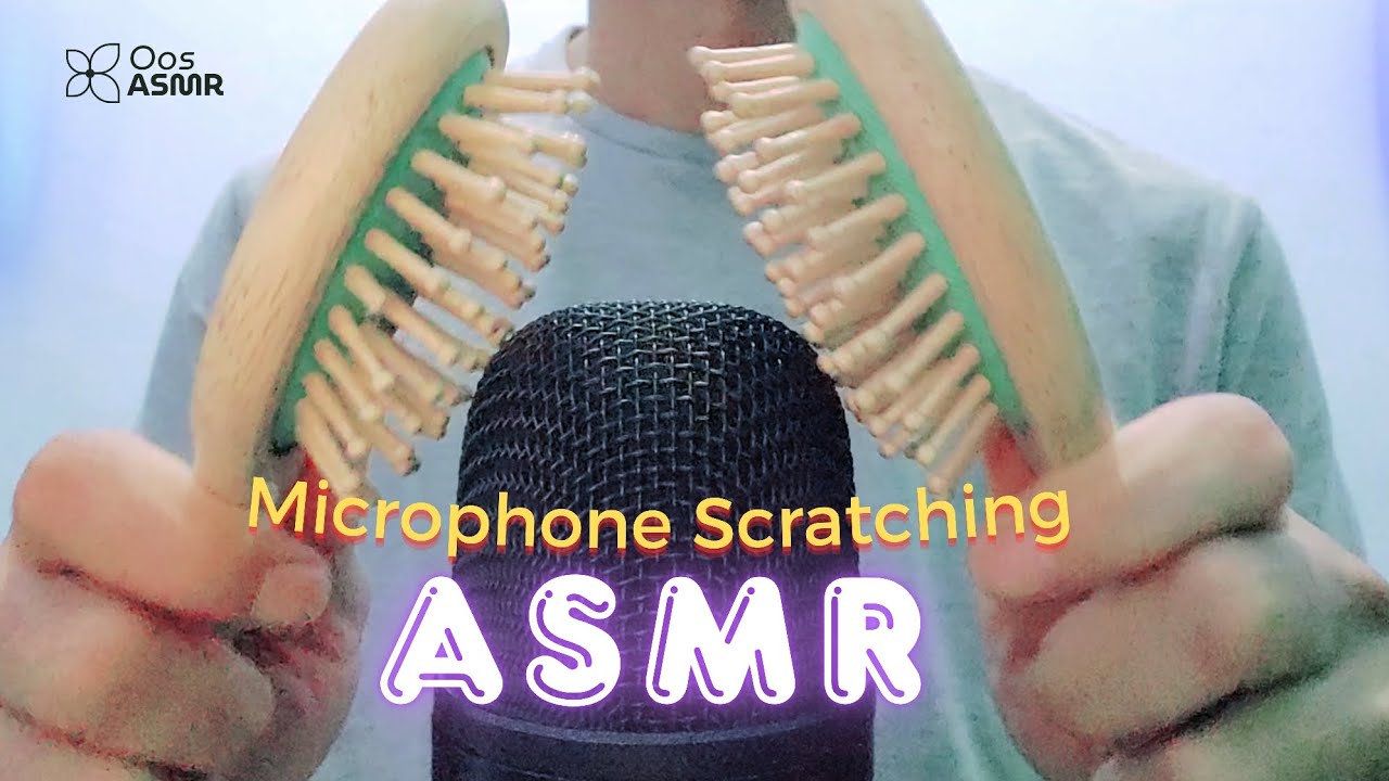 Rainy Brain Tingles ASMR Wooden Comb Mic Scratching