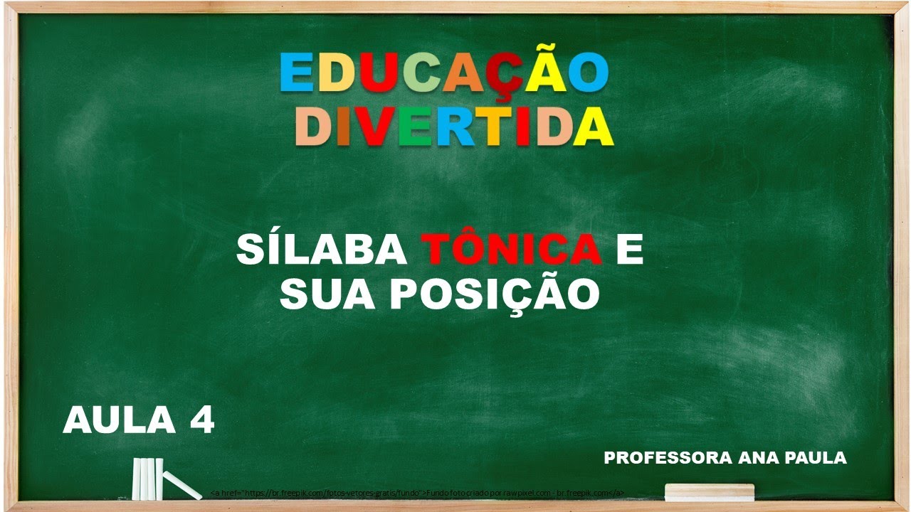 AULA 4 - SÍLABA TÔNICA - SUPER FÁCIL DE APRENDER