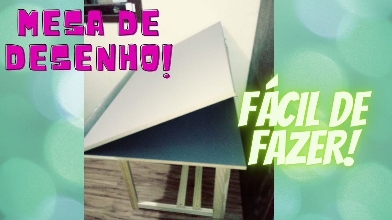 Aprenda como fazer uma mesa de desenho fácil e simples