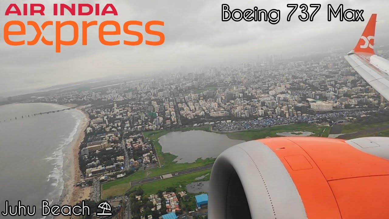 Take off from Mumbai International Airport| Boeing 737 Max 8 | Air India Express| With Taxiway names