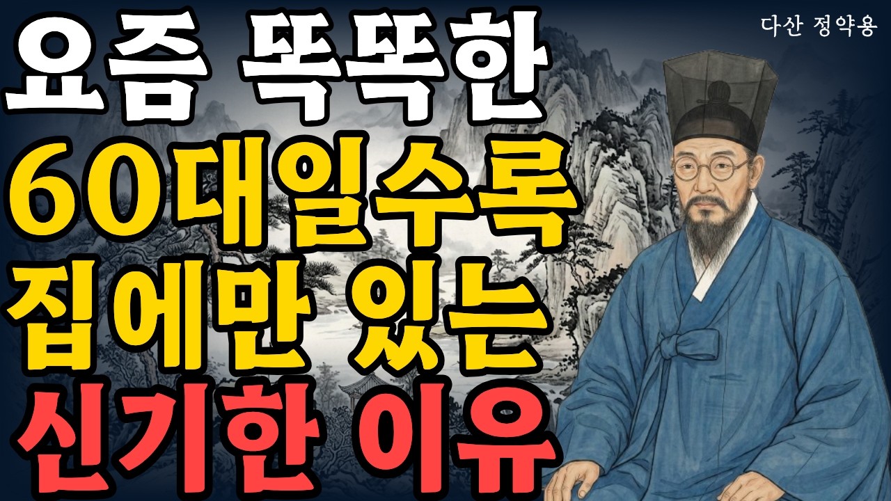똑똑하고 고지능인 사람은 밖에 안나가고 집에만 있는다. 이것이 좋기 때문  l 노후 l 인간관계 l 고독 l 자존감 l 뇌과학 l 정약용 l 지혜 l 혼자 l 심리학 l 품격