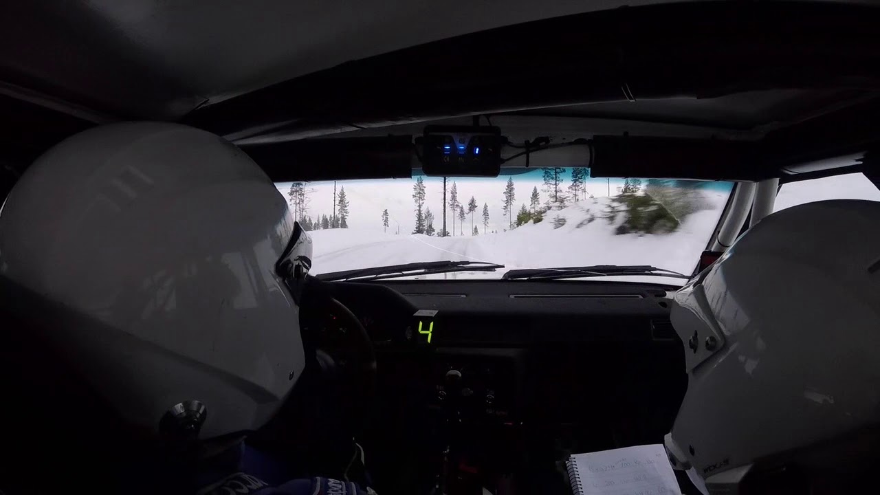 Magnus Engelbrektsson/Carin Nilsson Romjulsrallyt 2019 SS2 med rullning.