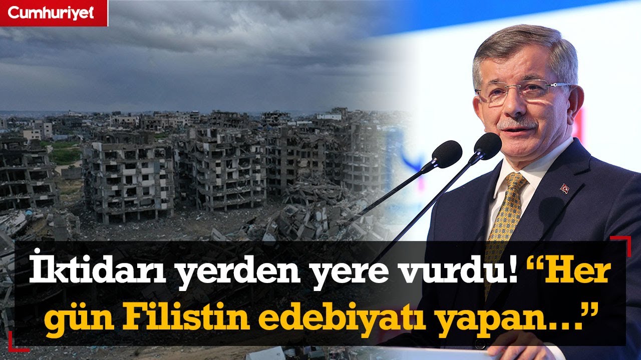 Ahmet Davutoğlu iktidarı yerden yere vurdu! 
