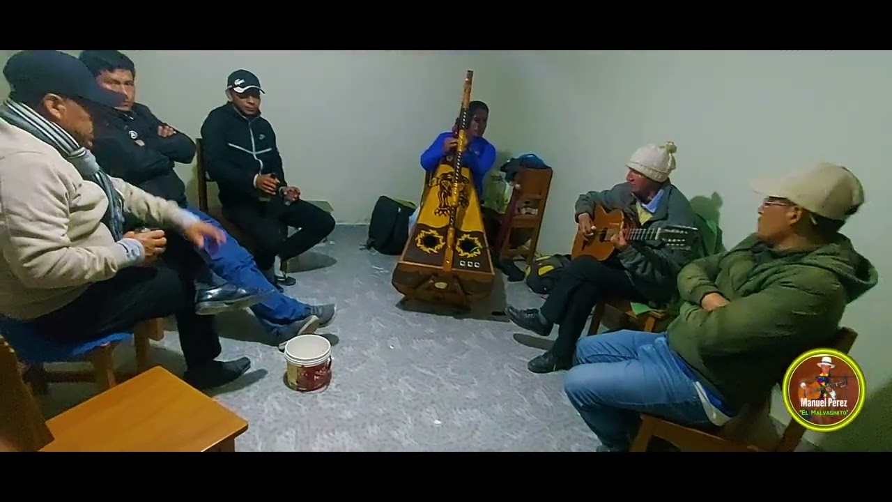 CUMPLEAÑOS DE LA Sra. MARÍA HUERTA V. - MANUEL PÉREZ SU GUITAARRA Y ELAMIGO SOTELO CON ARPA