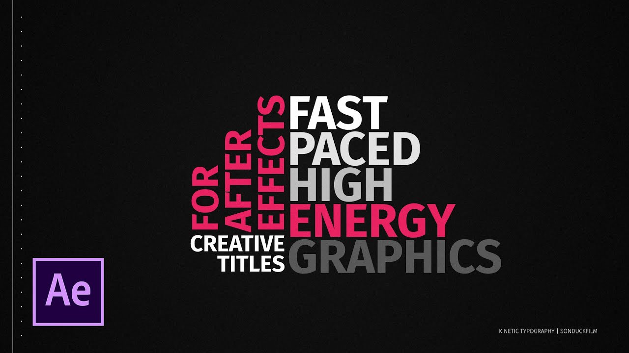 3 метода кинетической типографики в After Effects