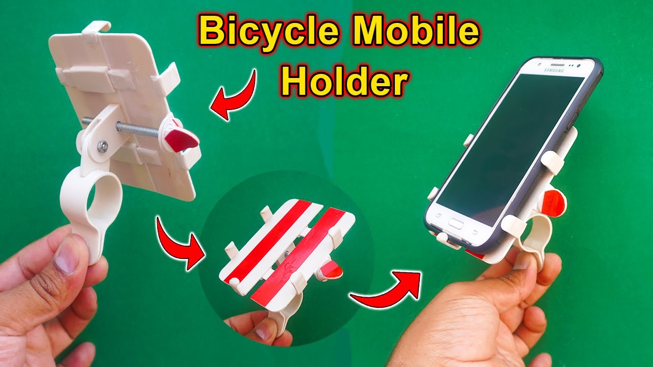 How To Make A Bicycle Mobile Holder At Home | Bike Phone Holder From PVC Pipe DIY| DIY Mobile Holder