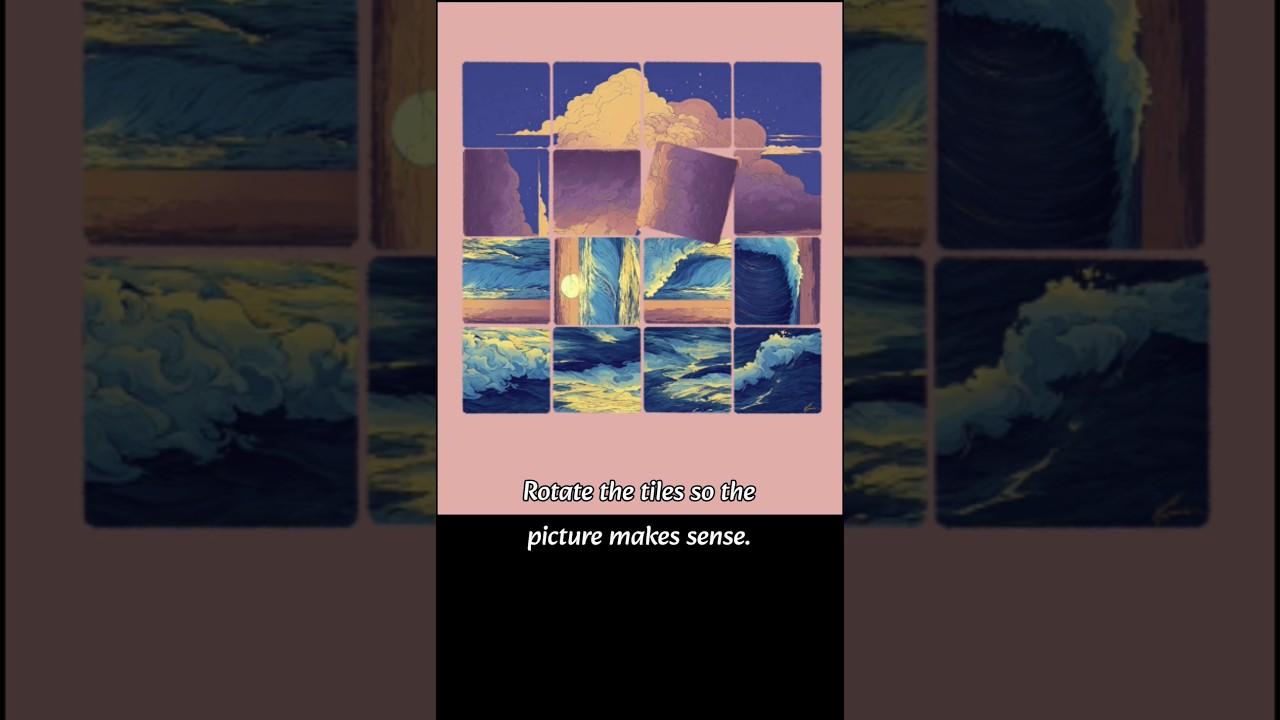 Sunset Painting | Find & Sort Match Items #sortingpuzzle #satisfying #mapleleaves
