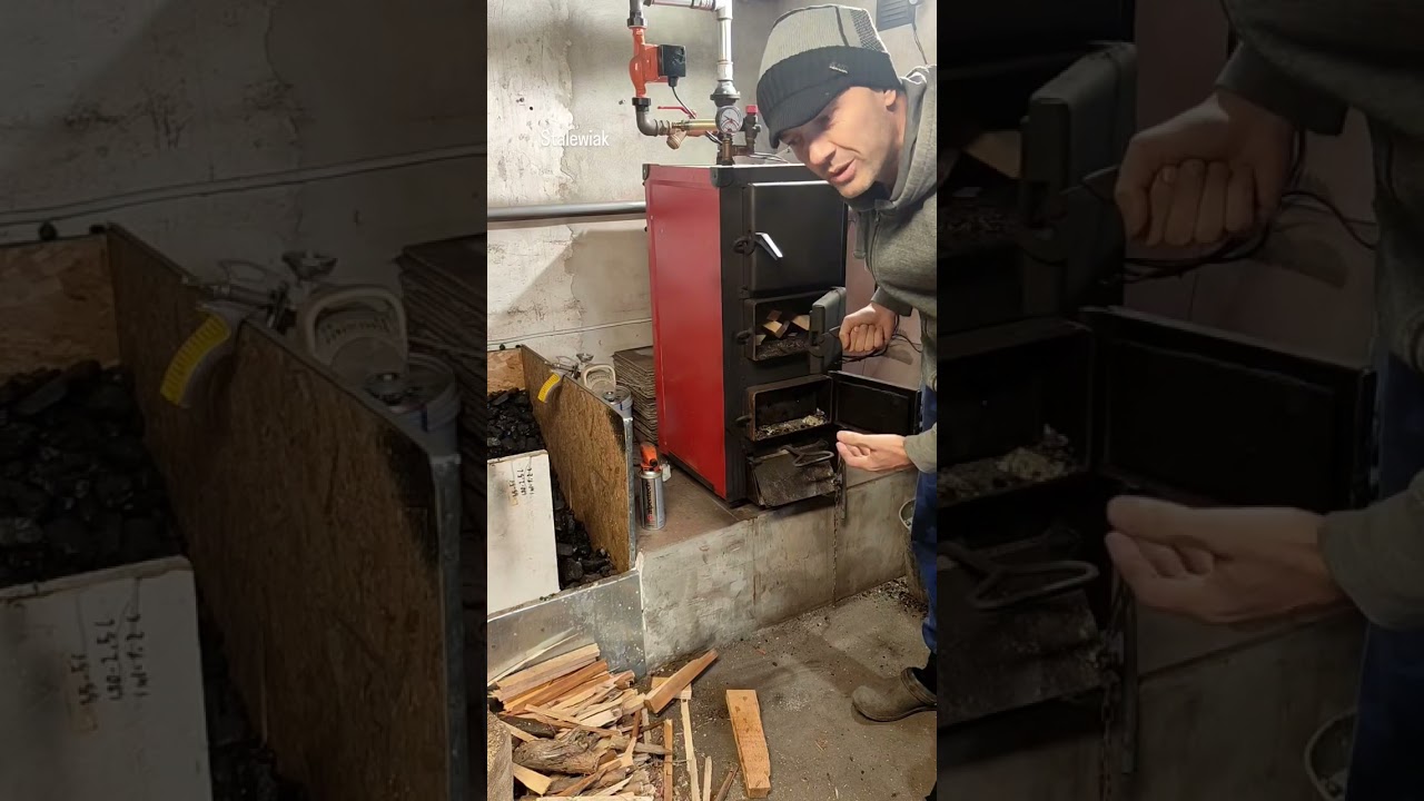 #rozpalanie #od #g&oacute;ry #piec #kaflowy #kominek #kocioł 🔥🗯️
