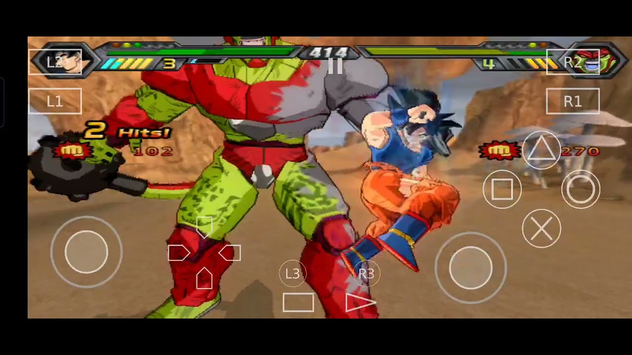 DBZ Budokai Tenkaichi 4 Goku vs cell max