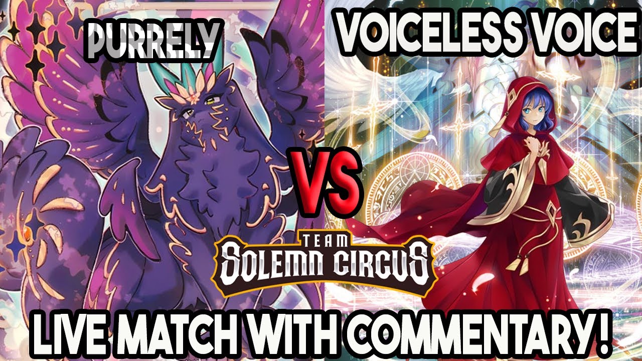 Purrely Vs Voiceless Voice : Yu-Gi-Oh! Locals Feature Match | Live Duel