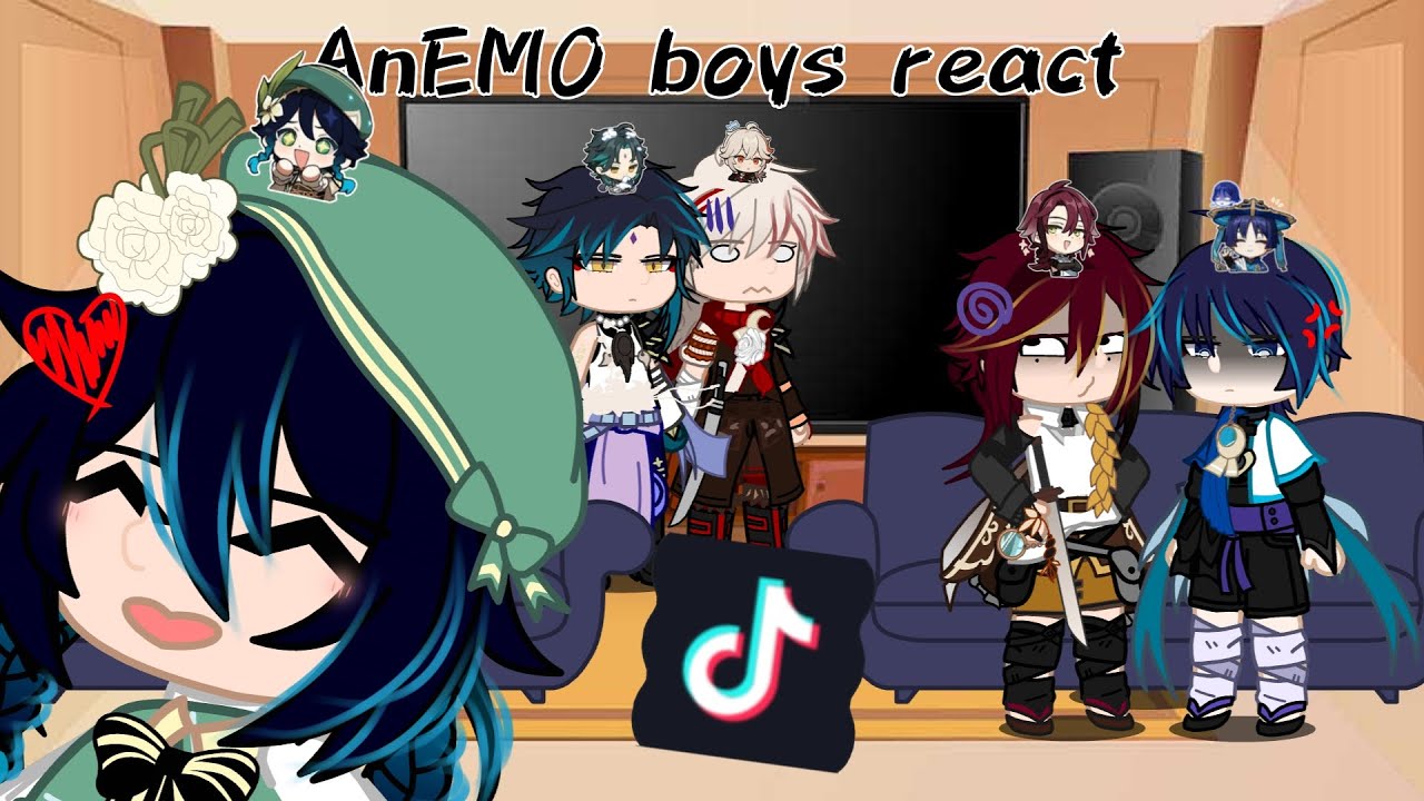 RE-UPLOAD [Genshin Impact] AnEMO boys react to random tiktoks [Gacha Club] LAZY
