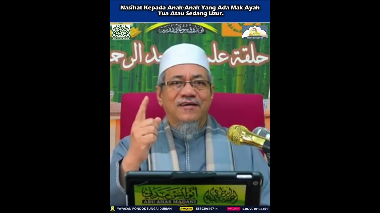 AAM 2026; Nasihat kepada anak-anak yang ada mak ayah tua atau sedang uzur - Jagalah dengan baik.