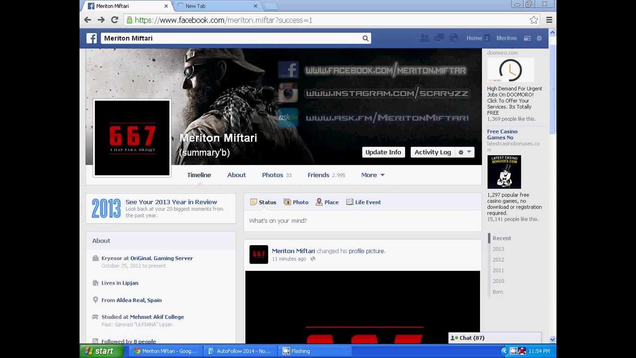 Auto Follow 2014  Work 100% No Spam.