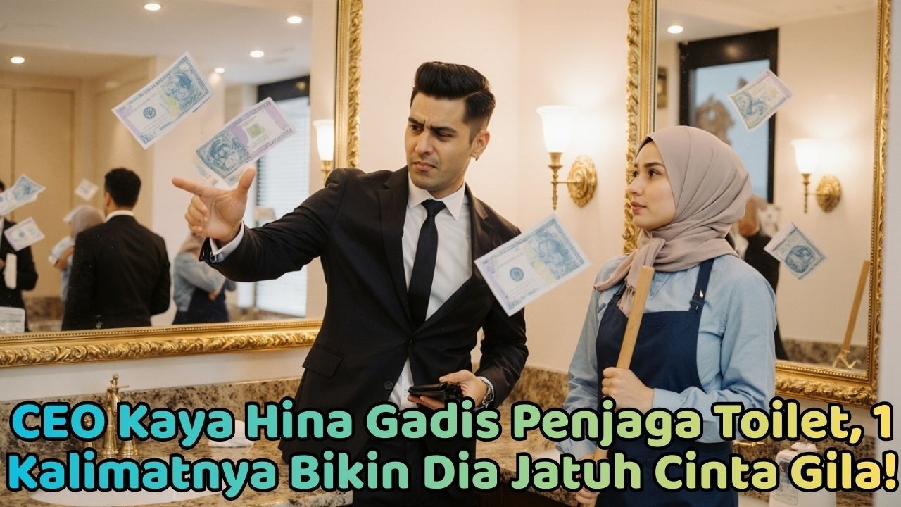 CEO Kaya Hina Gadis Penjaga Toilet, 1 Kalimatnya Bikin Dia Jatuh Cinta Gila!.