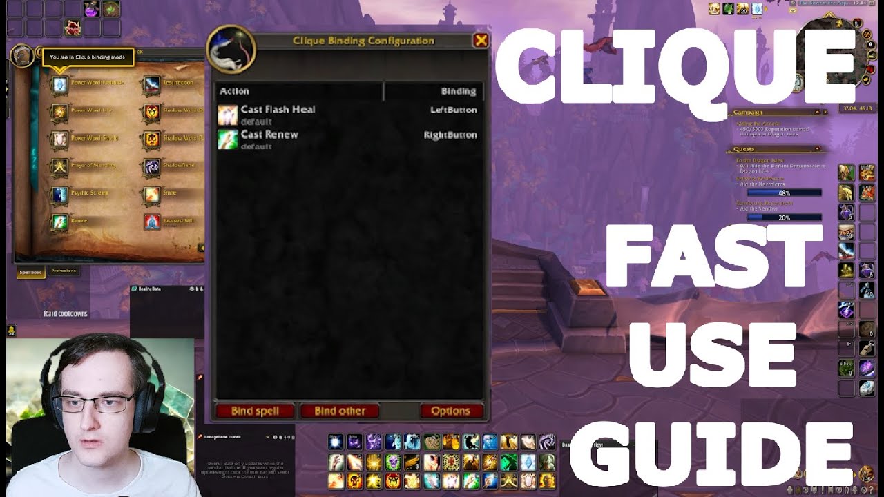 Clique  - FAST use guide (Dragonflight 10.2.6 WoW addon)