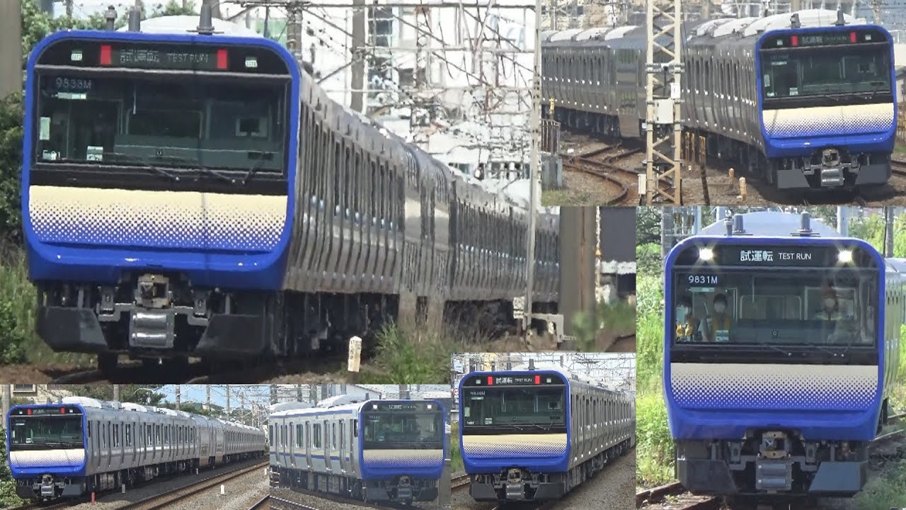 E235系1000番台 F-01編成 性能確認試運転 駅発着･通過･走行シーン集 2020.8.3～8.22