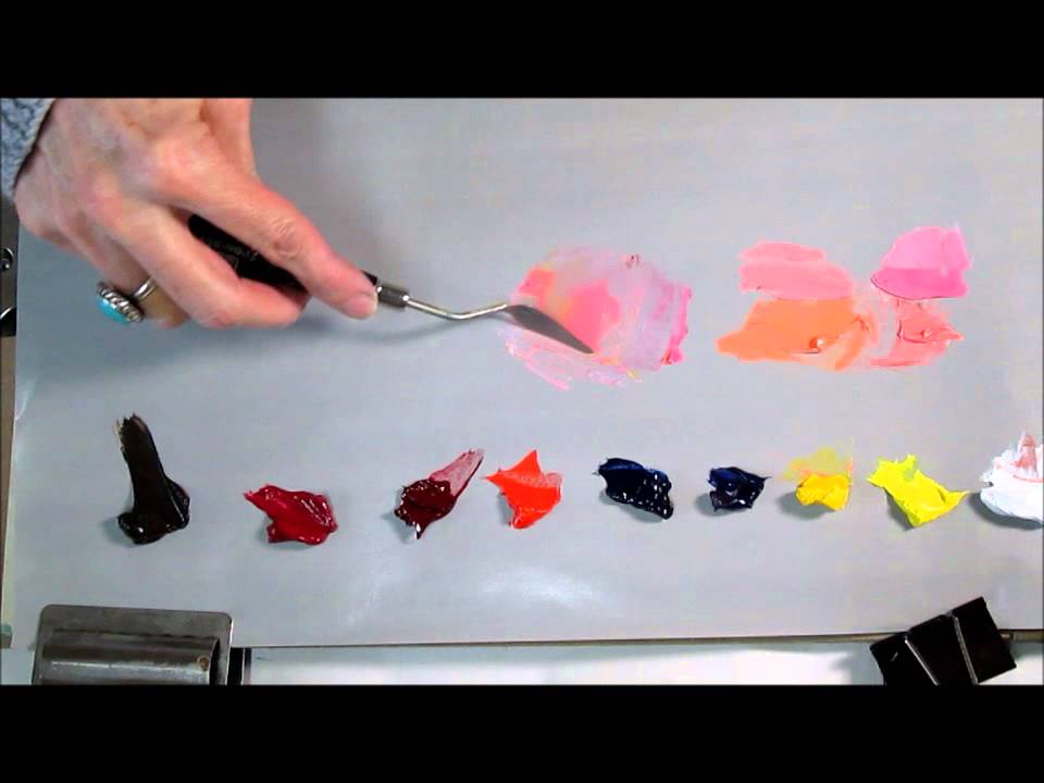 Colour Theory & Mixing -  Pink and Peach
