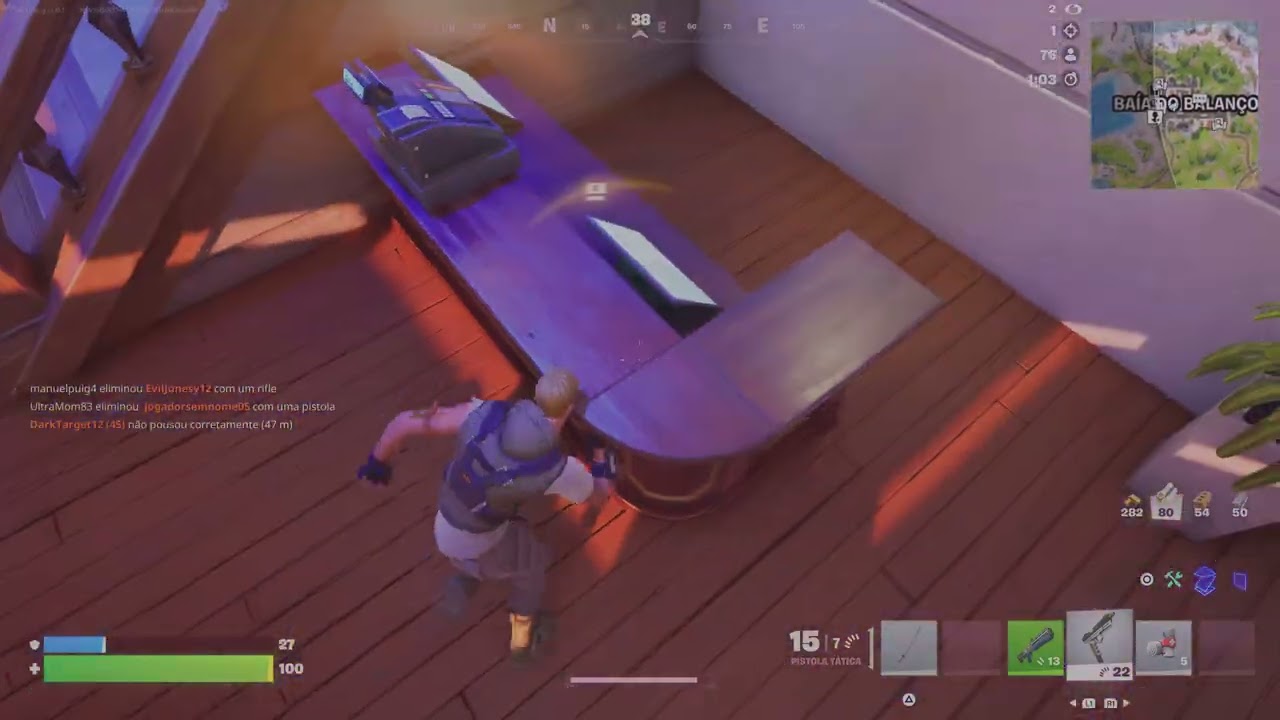 Juoguei fortnite e quase venci