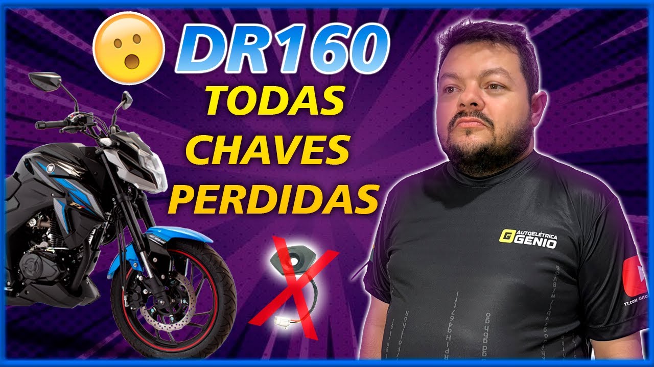 Codificação de Todas as CHAVES PERDIDAS DR160 Haojue!