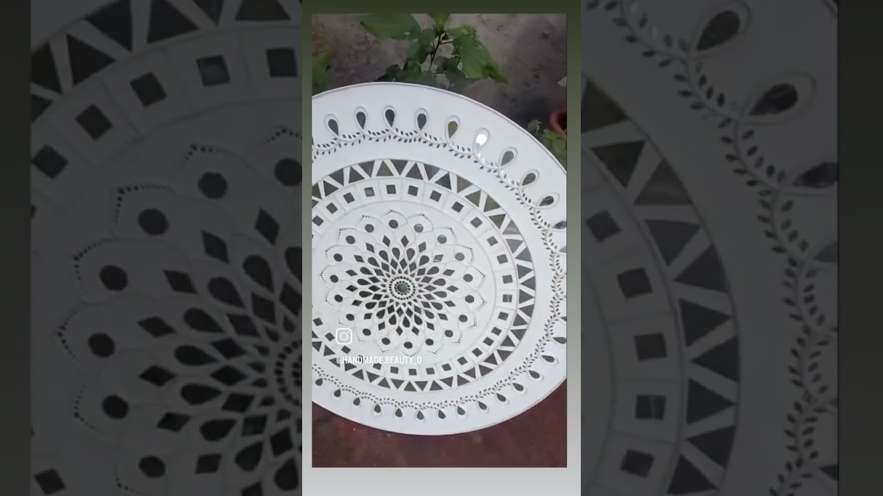 “Elegant Mandala Mirror Art”