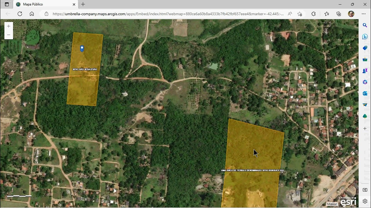TOPOCAD2000 52 Consultar Confrontantes com UMap Mapa Publico da Umbrella Tecnologia