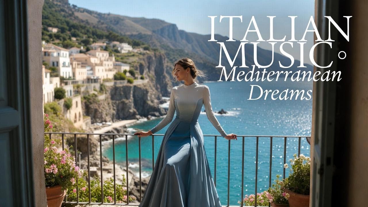 Italian Vibes & Mediterranean Cafe 🎶 Beautiful Italy Relaxing Views 4K | Dolce Italia Music