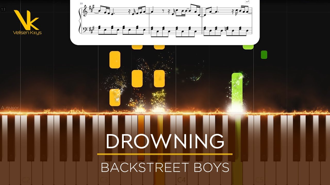 Drowning - Backstreet Boys | Piano Tutorial + Sheet by Velisen Keys