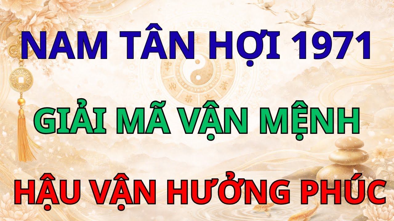 Tử Vi Trọn Đời Tân Hợi 1971 Nam Mạng: Giải Mã Vận Mệnh Giàu Sang, Hậu Vận Hưởng Phúc Vinh Hoa