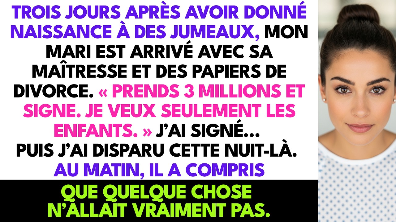 Mon Mari M’a Offert 3 Millions Pour Abandonner Mes Jumeaux Nouveau-Nés — Alors J’ai Disparu
