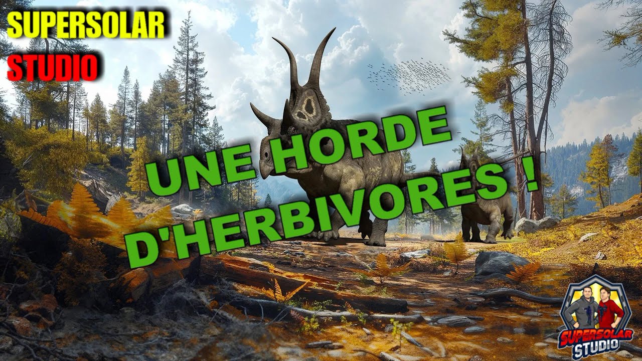 UNE HORDE D'HERBIVORES ! - The Isle [Evrima] - Feat Math