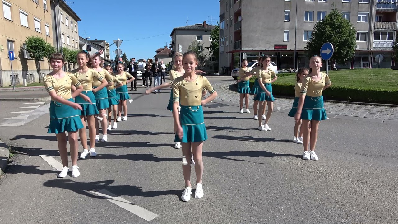 Lendavainfo.CoM // Mažoretke iz Odrancev z godbo v Lendavi ob tednu ljubiteljske kulture (26.5.2021)