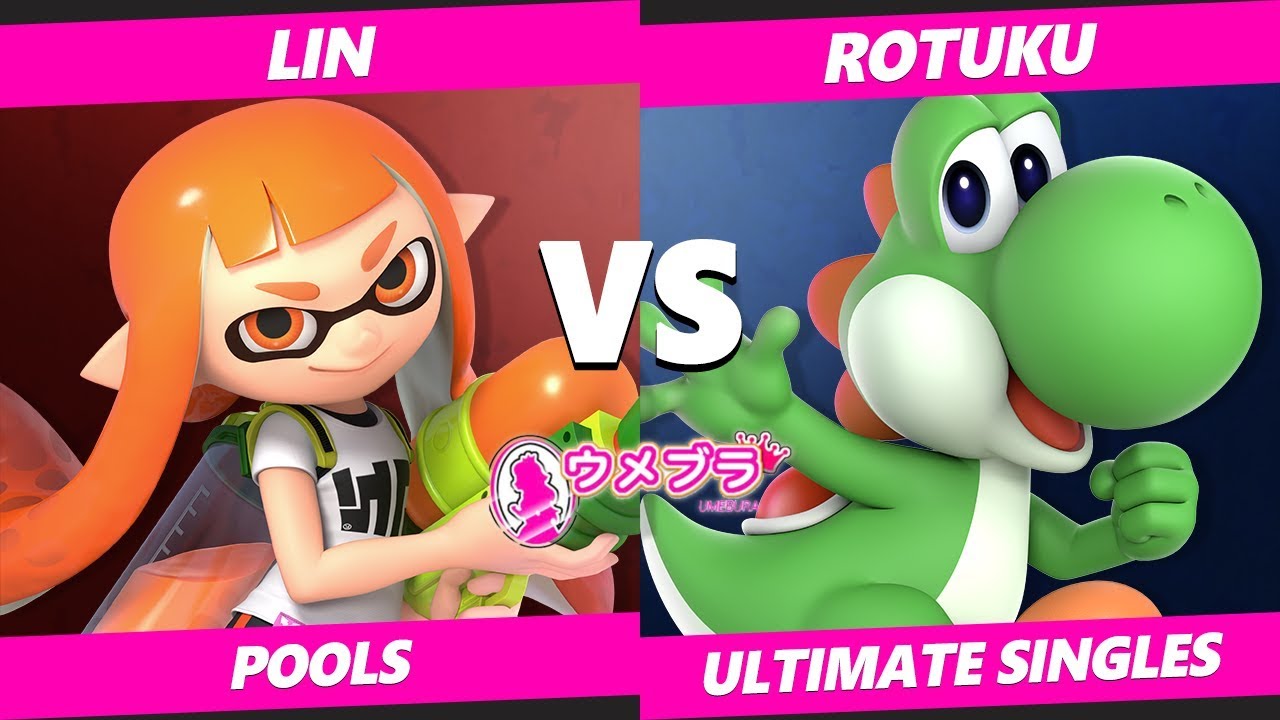 Japan Smash Ultimate Tournament - Lin (Inkling) Vs. Rotuku (Yoshi) Umebura SP2 SSBU Pools