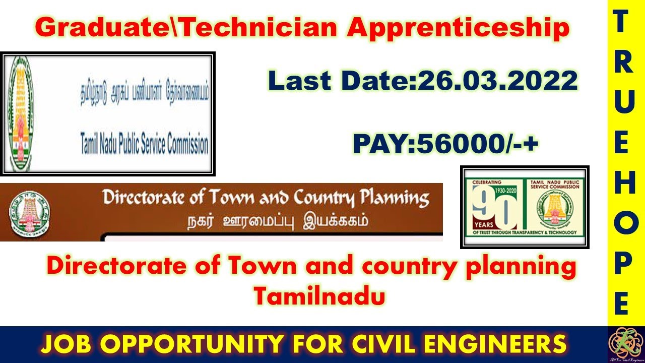 TNPSC#DTCP|#Assistant Director of Town and Country Planning|#Civil Engineering Job|26.3.22|Tamilnadu
