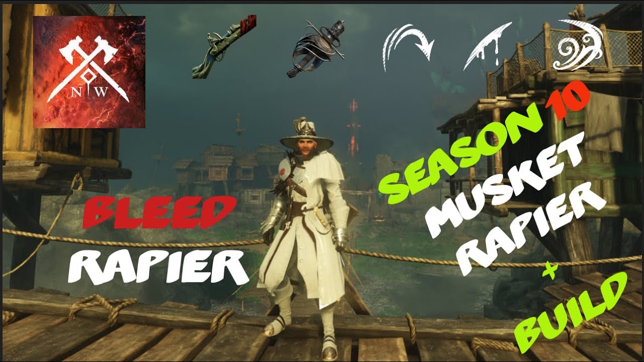 New World Aeternum Season 10 - 🔥PVP🔥 Musket & Rapier | Bleed Rapier