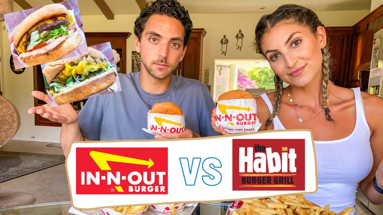 In N Out VS. The Habit Burger | OFFICIAL REVIEW + TASTE TEST | which burger is better?