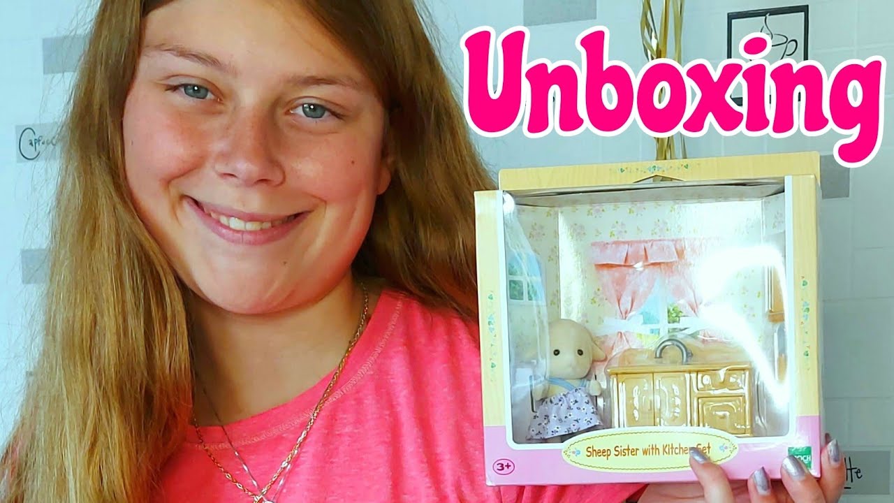Sheep Sister & Kitchen Set Unboxing - Sylvanian Families/Calico Critters