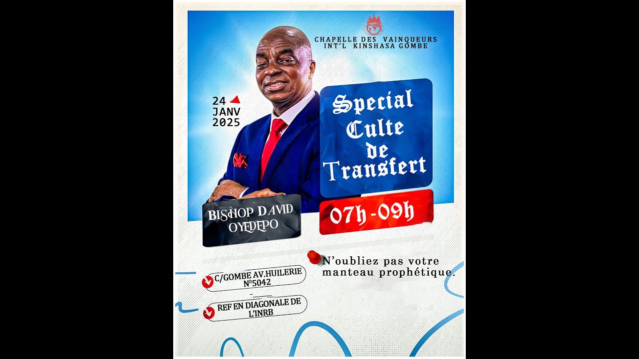 21 JOURS DE JEUNE ET PRIERE I CULTE DE TRANSFERT DE MANTEAU I JOUR 20 I SAMEDI 24 JANVIER 2026