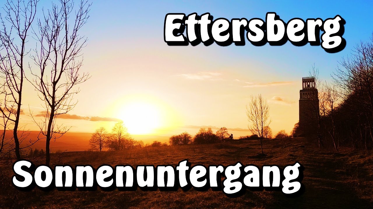 Sonnenuntergang am Ettersberg