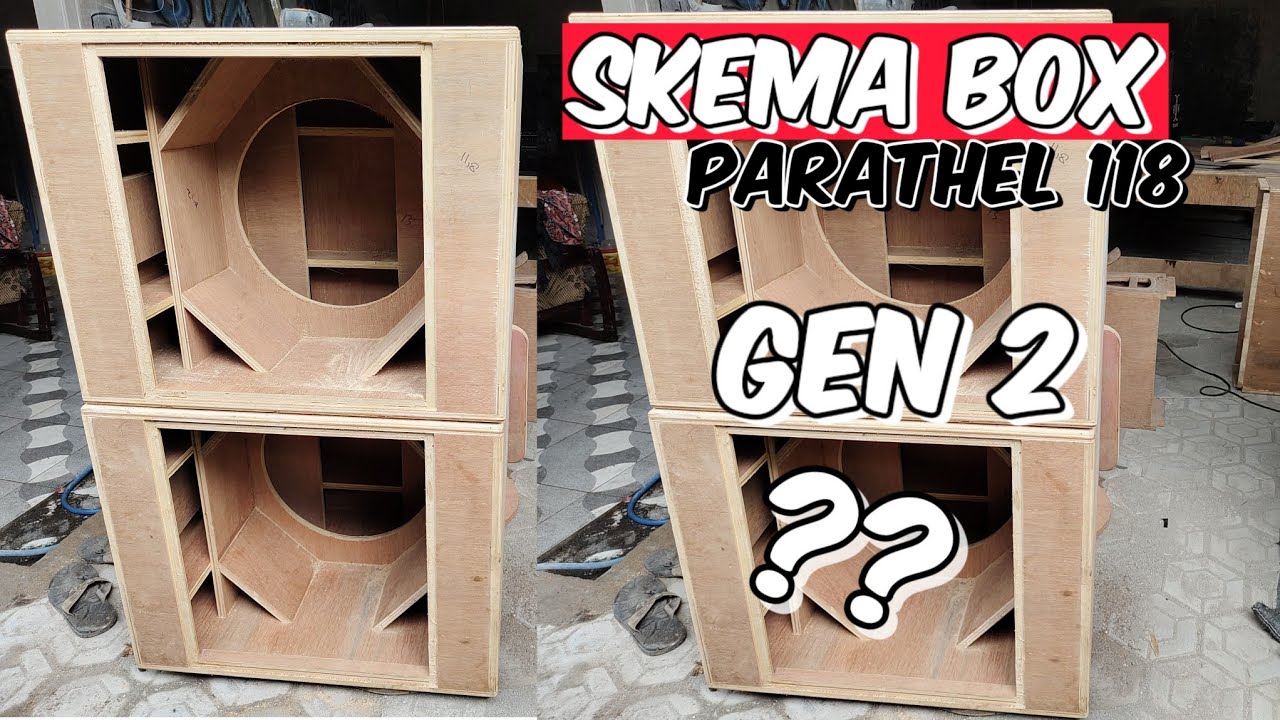 SKEMA BOX PARATHEL 18 INCH GEN 2 || UKURAN BOX PARATHEL 118 GEN 2